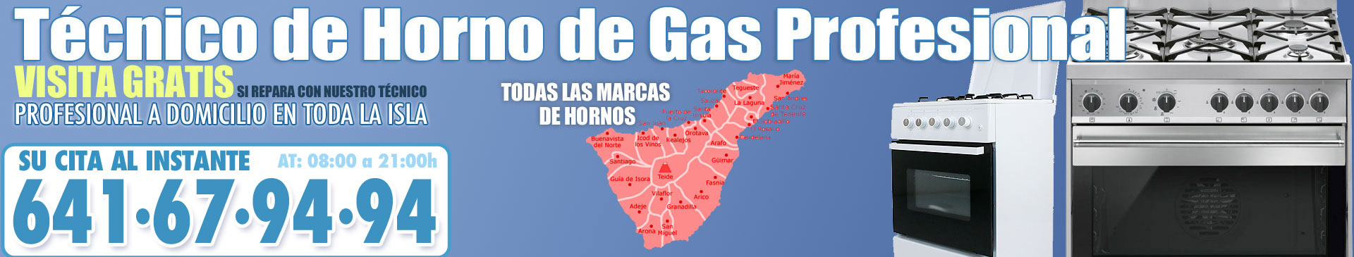 Servicio Técnico de Horno de Gas en Tenerife
