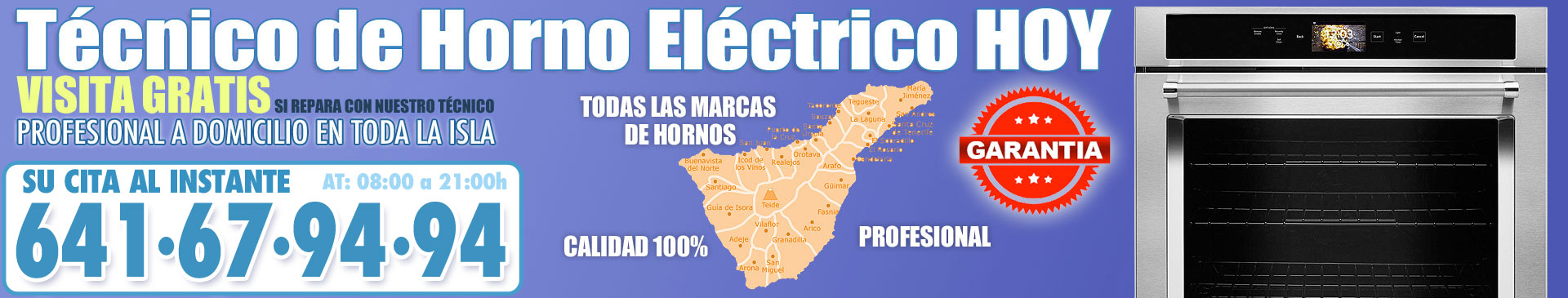 Servicio Técnico de Horno Eléctrico en Tenerife